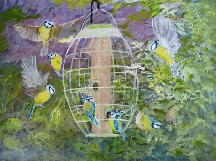 Challenge_A cloud of blue tits