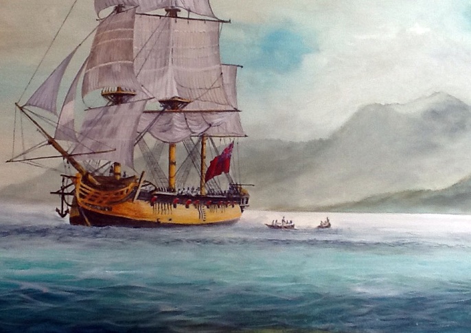 crit_tonydevivo_HMS Resolution Capt. James Cook off Vancouver Island