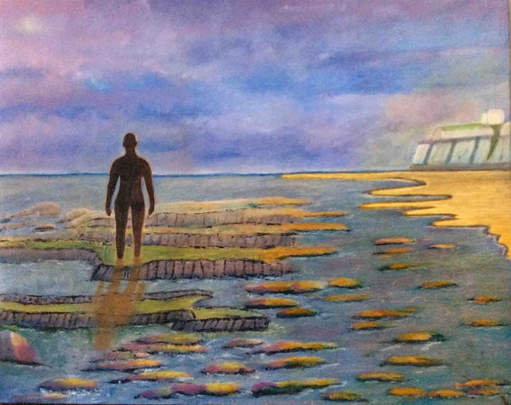 Challenge2009_MaureenJones_OldMargatePierWithAnAnthonyGormley