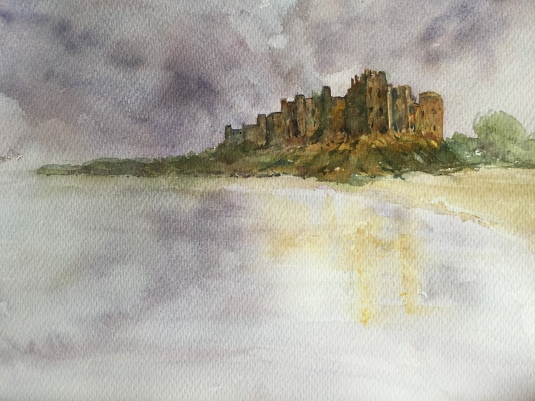 Challenge_Stormy Skies Over Bamburgh Castle