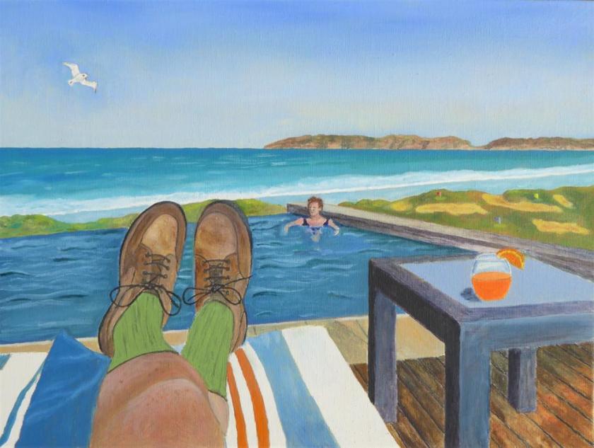 Feet up in paradise