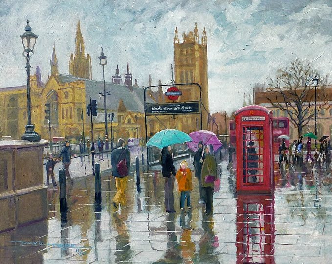 Westminster in the rain, Dave Tribe
