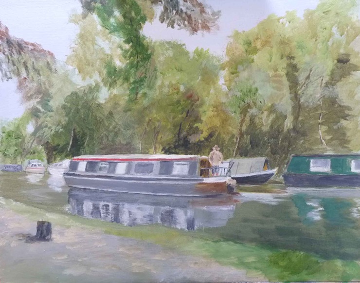 Trees by the canal