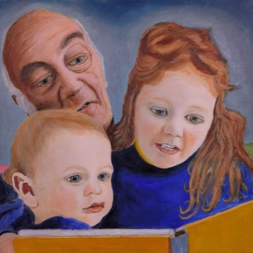 Lara, Artie & Grandad