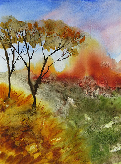Approaching wild fire