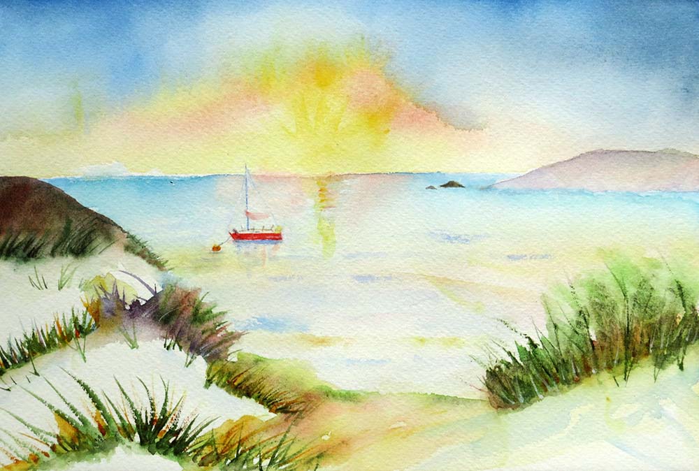 Mooring up at sunset