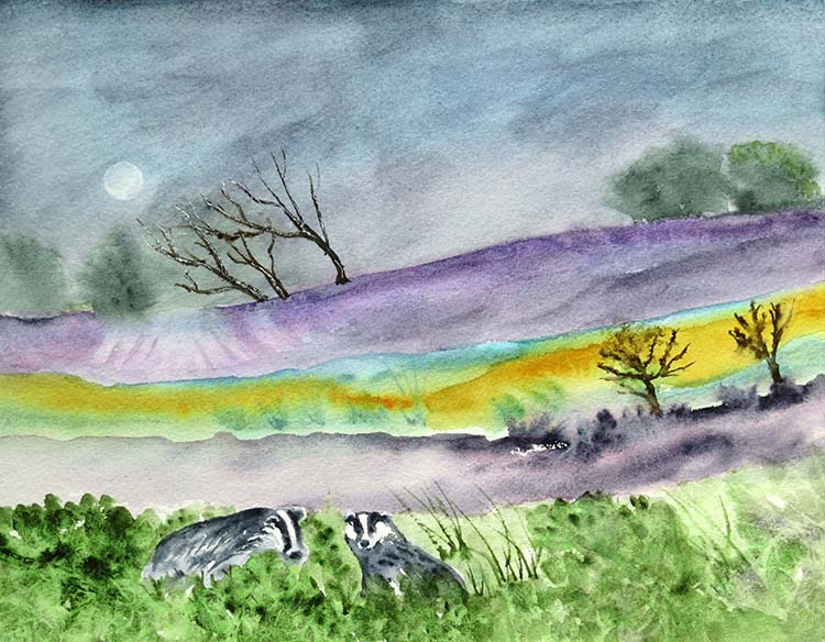 Under the light of the moon