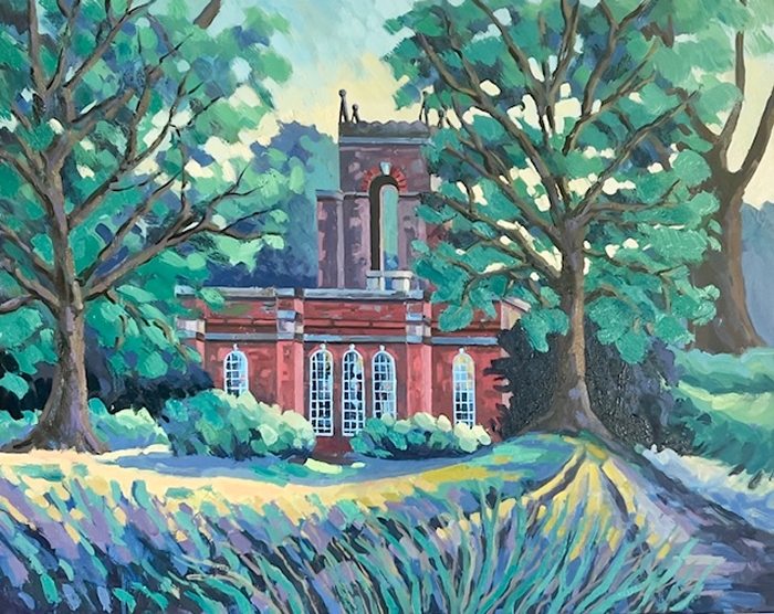 Among the leaves a Tower